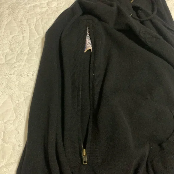 L.A.M.B. Black Hooded Sweater Vest - Picture 7 of 11